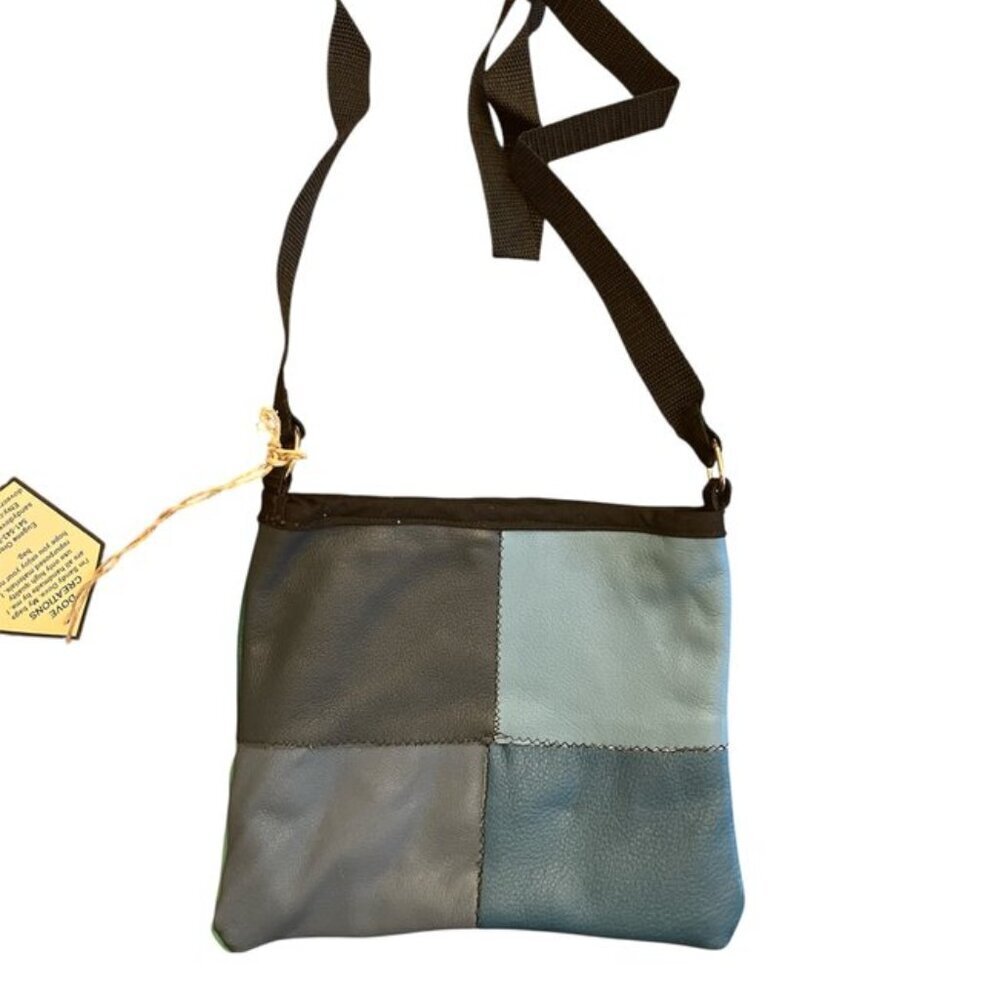 Handmade Crossbody Bag Repurposed Material NWT